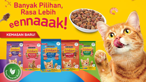 makanan kucing friskies